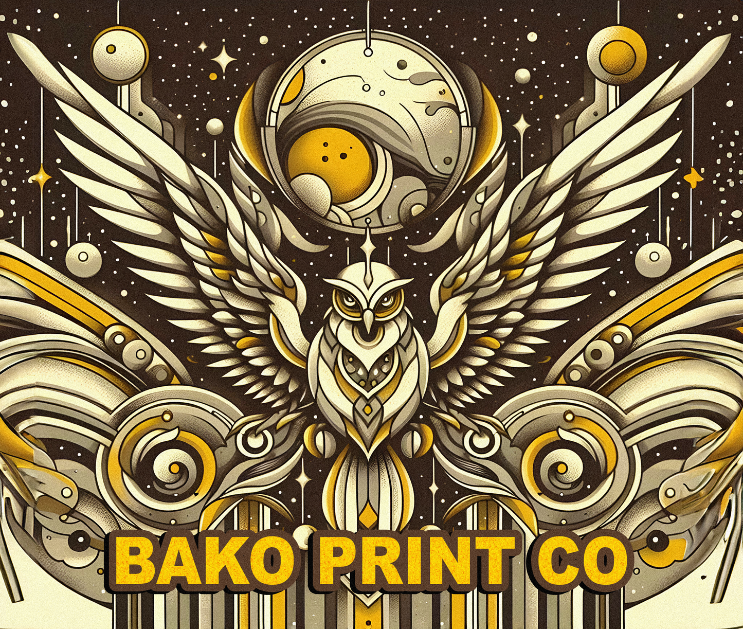 π Midnight Vigil π¦ - The Bako Print Co. Owl Mouse Pad