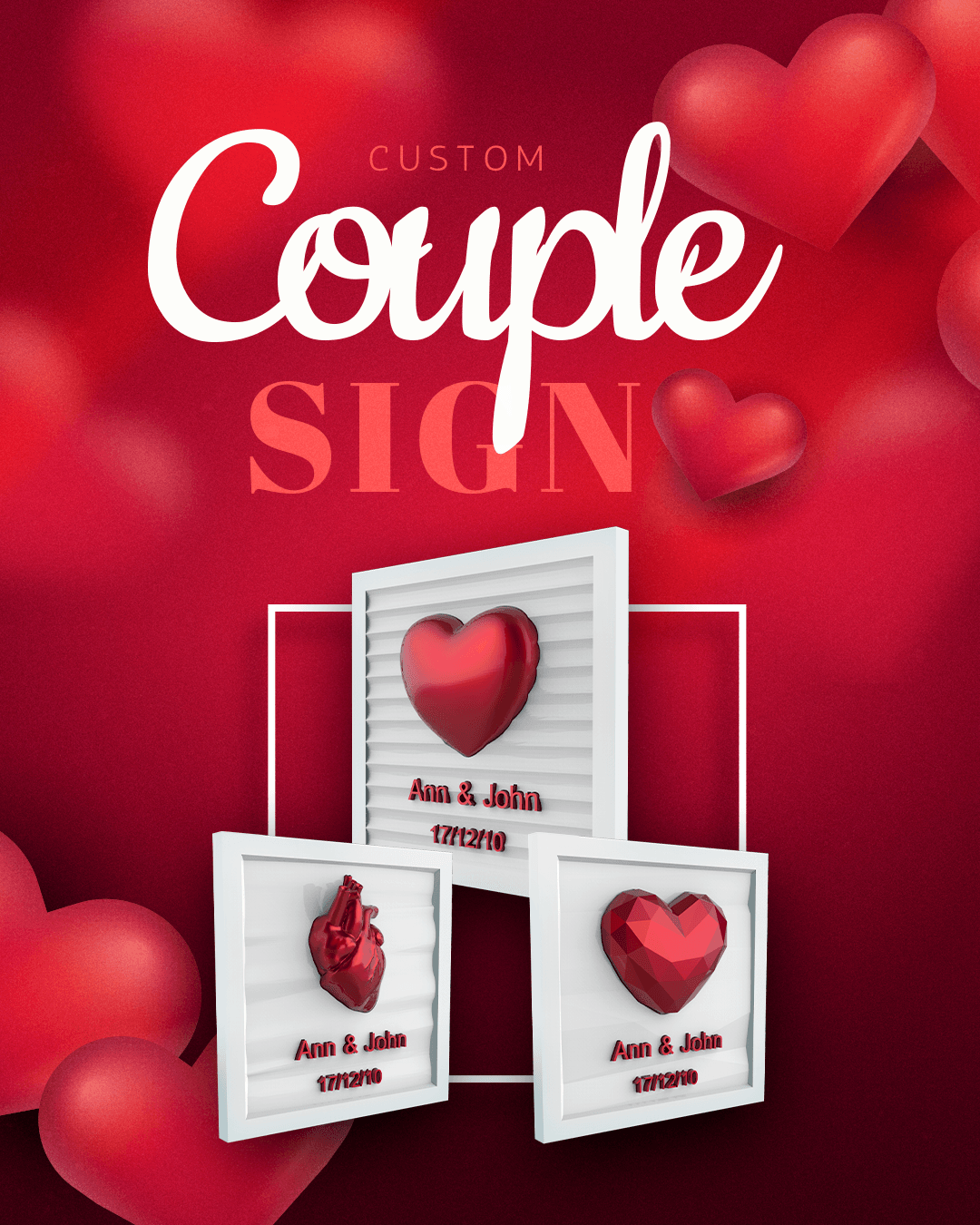 Customizable Couples Sign